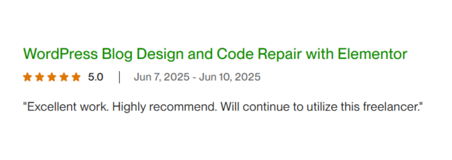 WordPress Blog Design and Code Repair with Elementor by Muhammad Ahsan Iqbal SEO